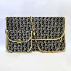 Dior Les Sacs トロッター チェーンショルダーバッグ ポーチ付 美品