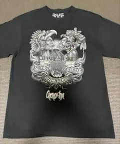 メキシコ　チチェンイッツァ　Tシャツ　半袖　　黒　階段ピラミッド　マヤ　ロック