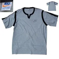 70S オレンジタグ NIKE ナイキ 霜降り ノッチネック Tシャツ L