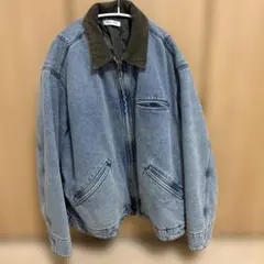 FREAK'S STORE/フリークスストア 襟コーデュ ロイ加工デニムブルゾン