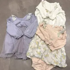 まとめ売り　長袖ロンパース3点