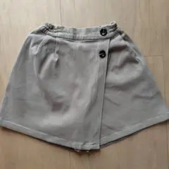 BeBe ボタン付きラップスカート 130