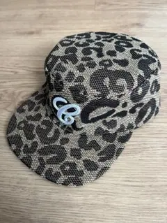 ピルボックス Capper eight ヒョウ柄 キャップ