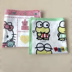 サンリオ ハンカチ 2枚セット ハローキティ けろけろけろっぴ レトロ　まとめ