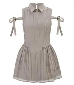 Arrange Gingham Mini Dress NAVY andwang - メルカリ