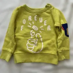 BREEZE トレーナー 80 ライムグリーン