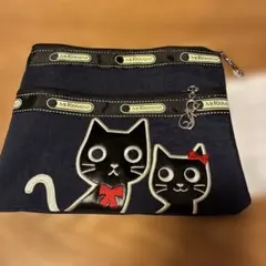 MERRIMENT 猫柄 ポーチ