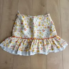 ジャイロホワイト 花柄 ミニスカートのサムネイル
