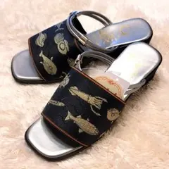 しまむら sankak さんかく 魚 さかな サンダル XL 畳べり コラボのサムネイル