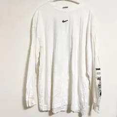ナイキ グラフィック カットソー クルーネック クルー 長袖 Ｓ 白 ストリートのサムネイル