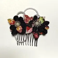 つまみ細工の髪飾り