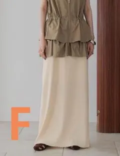 ⭐︎LOWRYS FARM カットリブタイトスカート アイボリー⭐︎