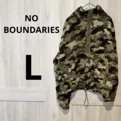 一点物❣️ NO BOUNDARIES カモフラージュ フリースジャケット L
