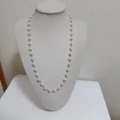 淡水パール1連ロングネックレス