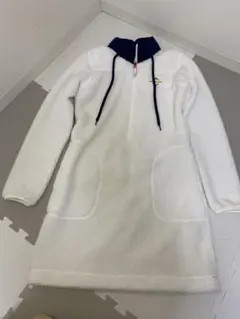 【極美品】ニューバランスゴルフ ボアワンピース 白 Sサイズ相当　モコモコ 防寒