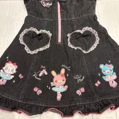 d*3様 mezzo piano デニムジャンバースカート 120 平成レトロ