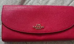 値下げ】COACH コーチ 長財布 レッド - メルカリ