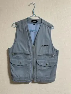 XLARGE エクストララージライトブルー ワークシャツ ベストSサイズ