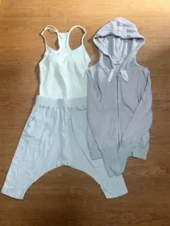 emmi studio オールインワン パーカー セット ヨガ ピラティス ジム