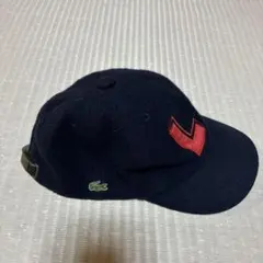 LACOSTE キャップ ネイビー L刺繍　フェルト生地