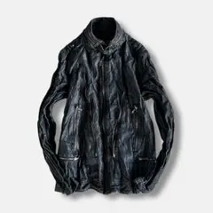 00s Gimmick Wrinkled Multi Zip JKT Y2Kのサムネイル