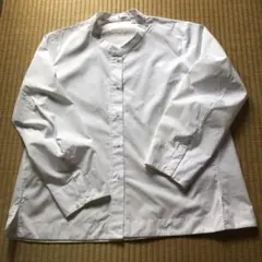 UNIQLO ジルサンダー　スーピマコットンスタンドカラーシャツ（長袖）　L