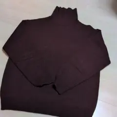 UNITED ARROWS ダークレッドタートルネックニット L