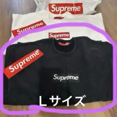 Supreme Washed Box Logo Crewneck 黒Ｌサイズ