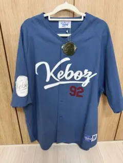 Keboz ベースボールシャツ M 青 92