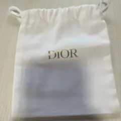 【新品未使用品】Dior ホワイト巾着ポーチ
