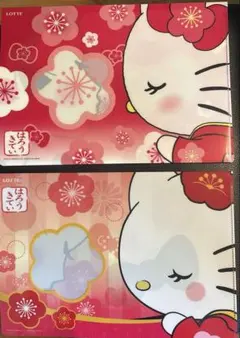 非売品‼️ハローキティ クリアファイル 3枚セットのサムネイル