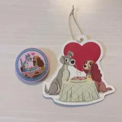 WDI Lady and the Tramp わんわん物語　レディ　ピンバッジ わんわん物語 レディ トランプ ハート ピンバッジ ピン