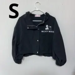【美品】ミッキーマウス クロップドジャケット ブラック