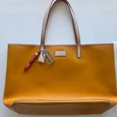 COACH コーチ トートバッグ A4 イエロー 肩掛け　シルバーチャーム