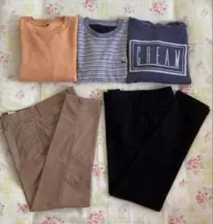 【セール❗️】メンズ服まとめ売り　トップスとパンツ5点セット M ・L