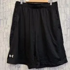 美品 アンダーアーマー ハーフパンツ ブラック L 黒 スポーツ トレーニング