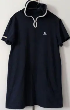 DOGDEPT 半袖パーカーチュニック ネイビー