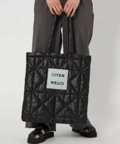 CITEN シテン　パデッド トートバッグ　ブラックのサムネイル