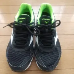 Mizuno ランニングシューズ ブラック/ライム 26cm