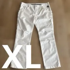 EDWIN ゴルフパンツ ホワイト メンズ XLサイズ