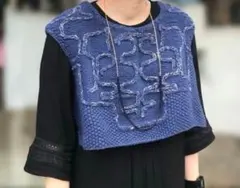 KAPITAL キャピタル ハンドニット アイヌ刺繍 ベスト 古着のサムネイル