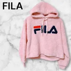 『FILA』 フィラ (F) / レディース ボア フリースパーカー ピンク