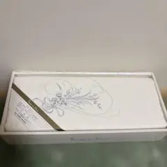 Rêves en Blanc ロフテー フラットシーツ 綿100% 花柄刺繍のサムネイル
