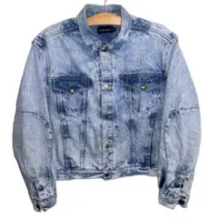 90’s カルバンクライン ケミカルウォッシュ デニム トラッカージャケット