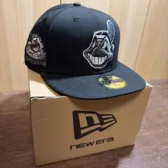 NEW ERA 59FIFTY インディアンス ワフー酋長 フェザー限定BK12 - メルカリ