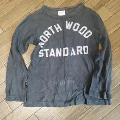 グレー 長袖Tシャツ S-MEDIUM