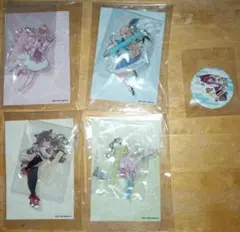 にじさんじアクリルキーホルダーと缶バッジ5点セット