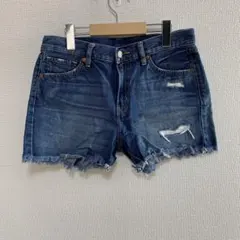 美品✨UNIQLO デニム　UJ ショートパンツ　平成　ブルー　Y2K