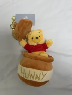 プーさん ぬいぐるみキーホルダー・キーチェーン HONEY DAY ハニーポット
