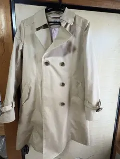 【美品】AOKI LES MUSEベージュ ダブルブレスト トレンチコート